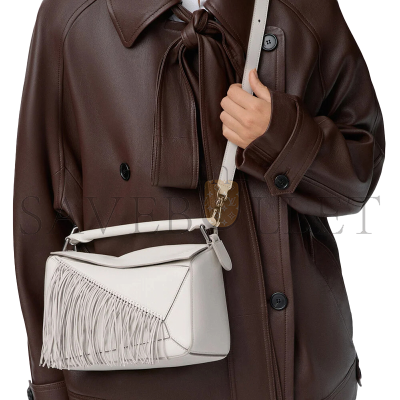 LOEWE FRINGE SMALL PUZZLE BAG IN CLASSIC CALFSKIN A510S21XCM (24*16.5*10.5cm)